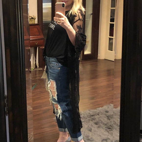 Distressed Capri pants 109% cotton - Picture 6 of 7